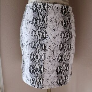 She + Sky Snake Print Pencil Skirt